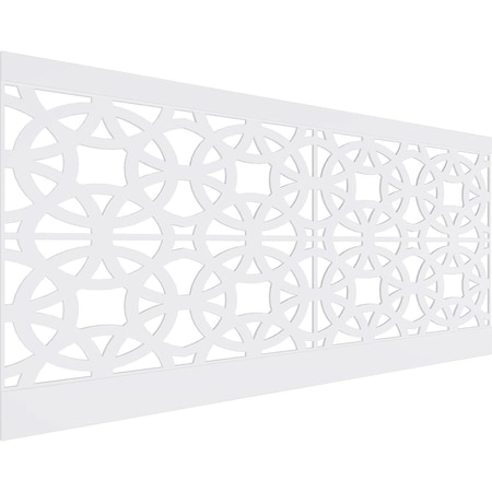 Ekena Millwork 44"H x 94 1/2"W Brownsville PVC Wainscot Paneling Kit WPK44X94BNE